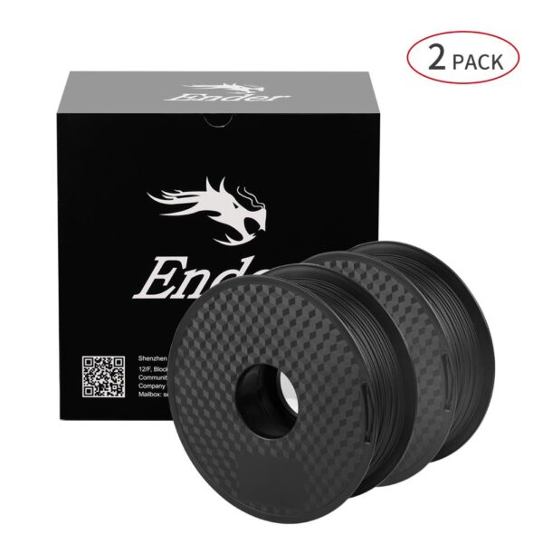 Creality Ender Filament PLA 1.75mm 2KG Twin Pack Black