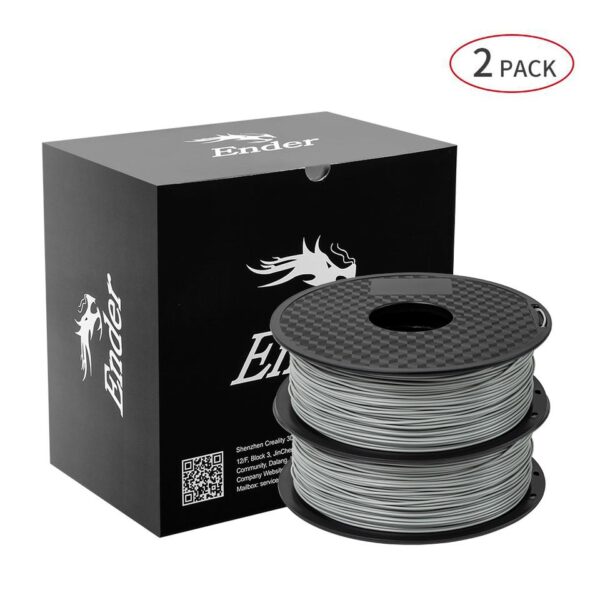 Creality Ender Filament PLA 1.75mm 2KG Twin Pack Grey